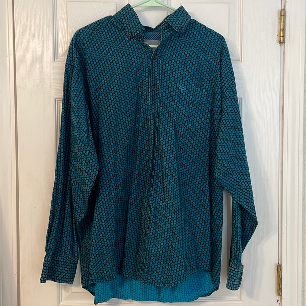 Blue & Black long sleeve button up
